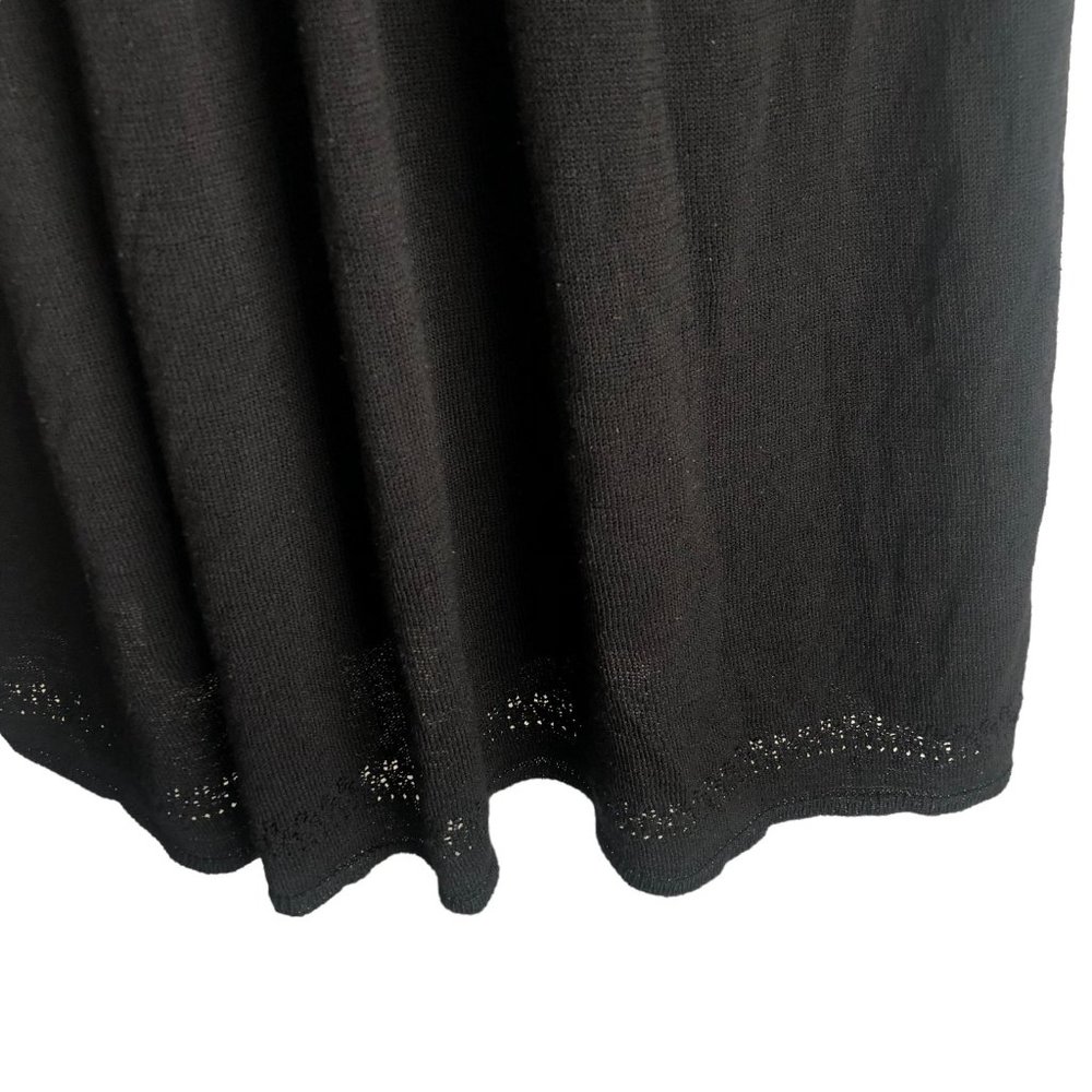 Banana Republic Womens Knit Dress Tank Top Size XL Black Lined Silk Rayon Shaped - Picture 9 of 12